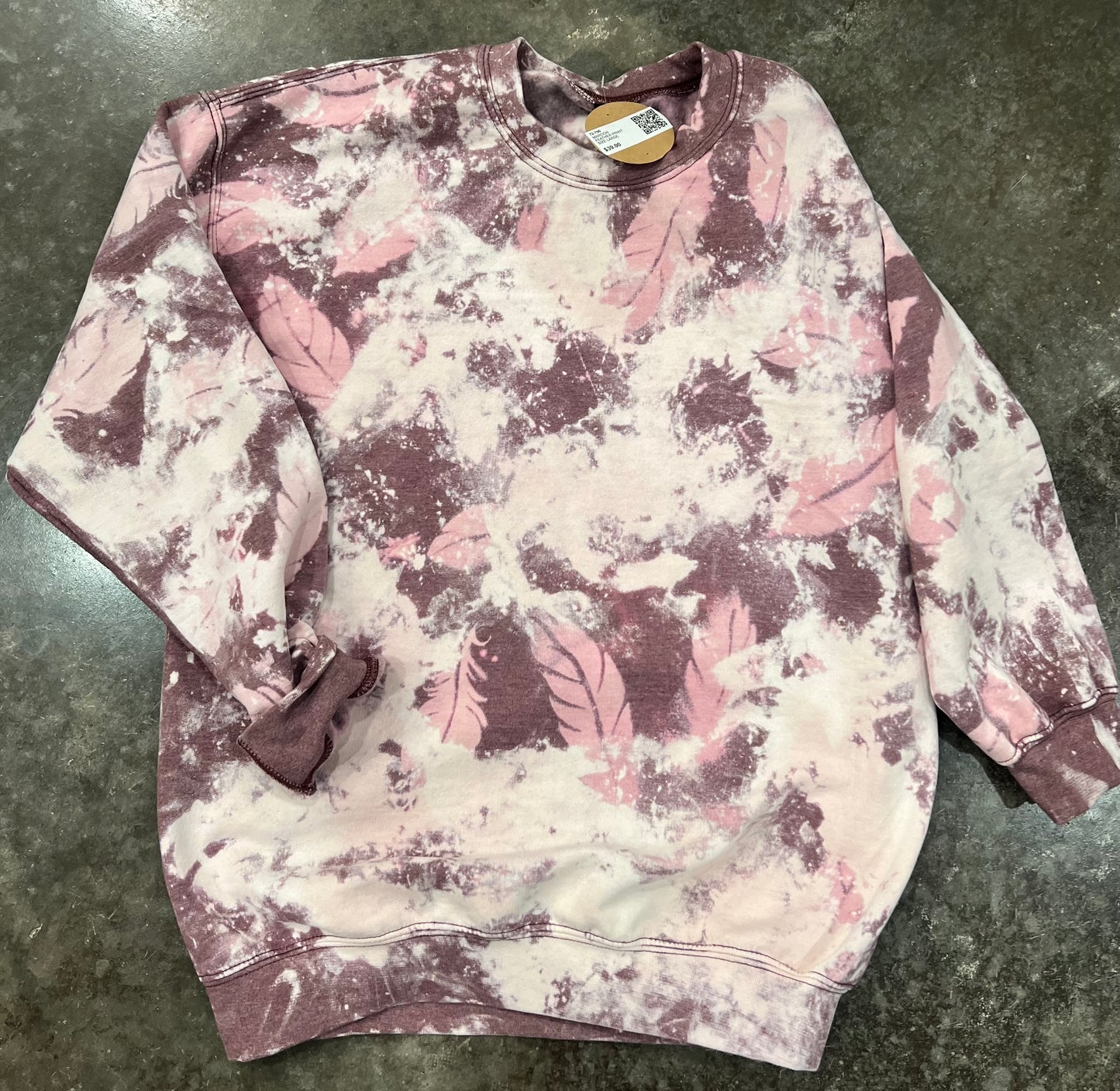 Maroon Feather crewneck