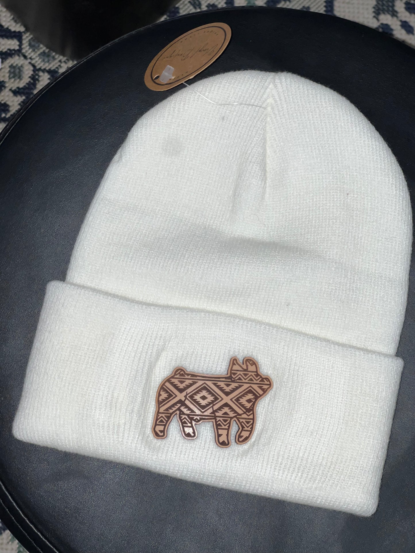 White Pig Beanie